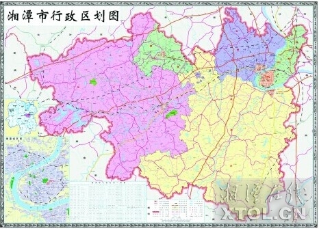新版湘潭市行政区划图出炉相关单位可免费领取