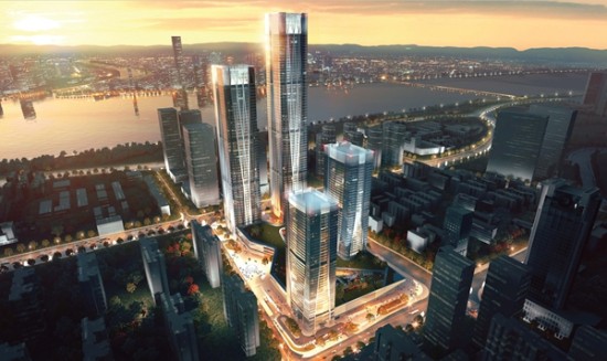 长沙滨江国际金融中心开工 长沙再添城市新地
