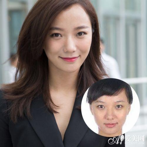 赵丽颖   这脸型差距也忒大了点吧,请问你的腮帮子都去哪了?