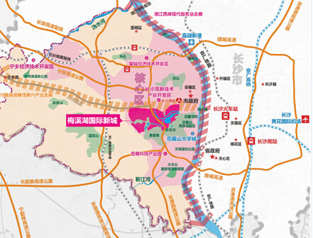 国家发改委发文确立梅溪湖湘江新区中心地位