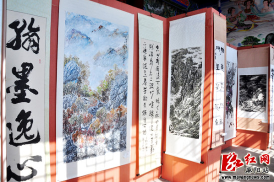 怀化首届“书画艺术五溪巡展”走进麻阳（组图）