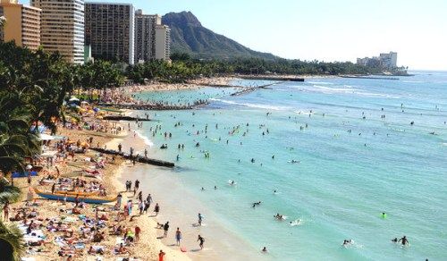 研究称夏威夷海滩面积因海平面上升而减少(图)