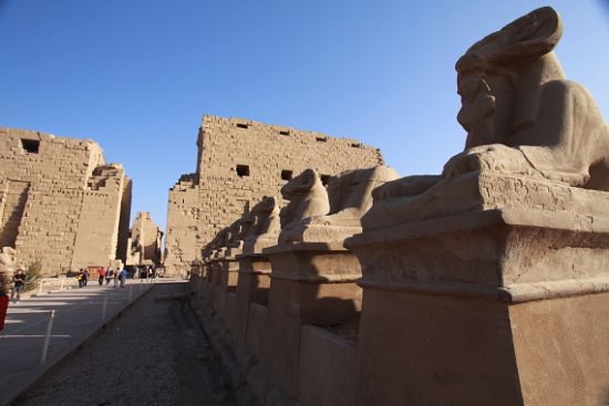 组图:科考队员参观埃及规模最大神庙