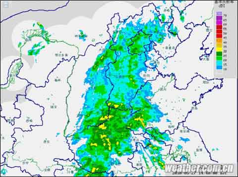 快讯:华北大部今降雨 山西河南雨量明显_天气