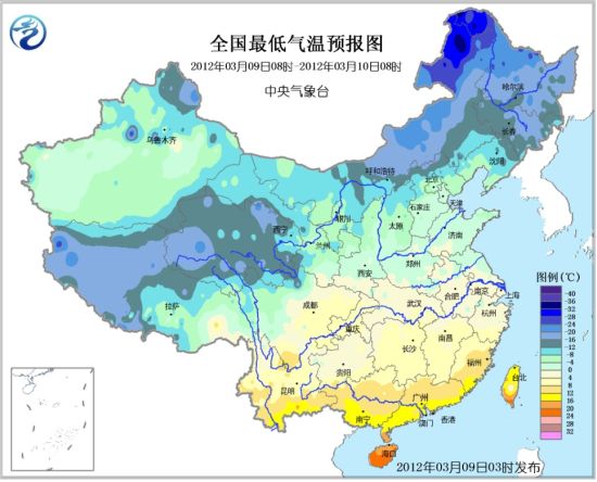 淮河以北降温4-8℃ 青海甘肃局地有大雪_天气预报
