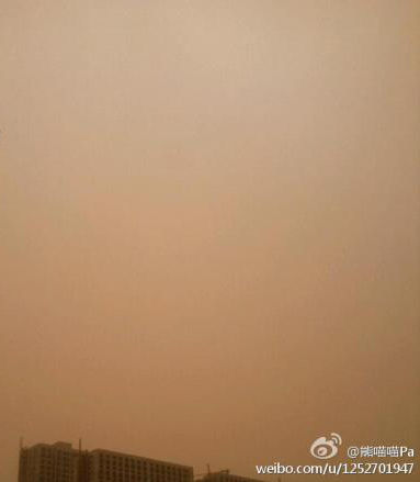 吉林省遭遇今年首场大风沙尘天气_天气预报
