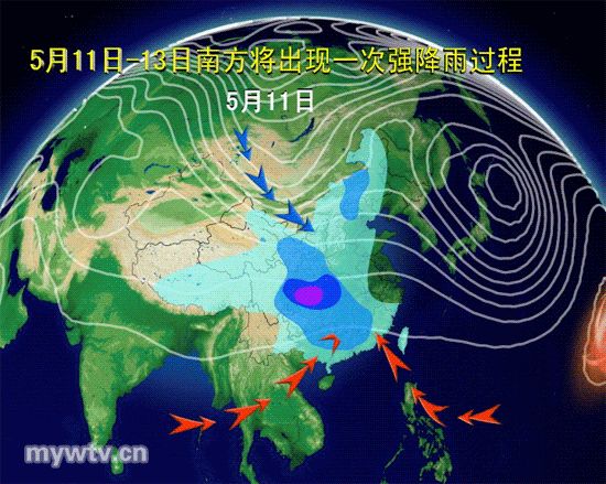 未来三天南方将遭大范围强降雨_新浪天气