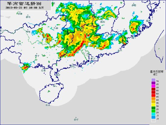 今日10-12时广州将白昼如夜暴雨如注