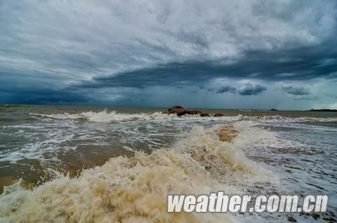 组图:贝碧嘉激起广西三娘湾罕见大潮|广西|热带