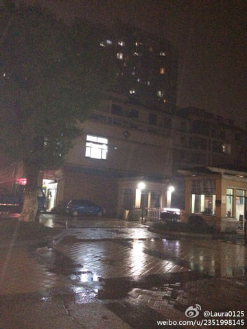 南昌11日夜间出现降雨（来源：新浪微博）