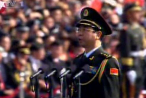 视频:2009年阅兵总指挥房峰辉向胡锦涛报告