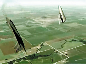 美军公布F-15空中解体模拟图