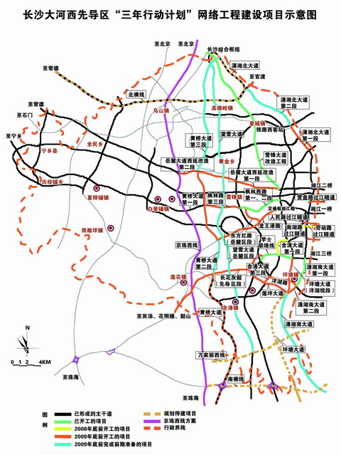 长沙河西先导区:2010年市民出行零换乘(图)