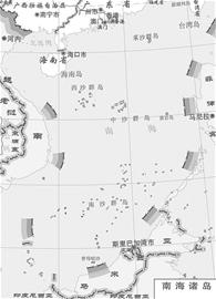 (楚天都市报) 图为:中国南海诸岛图(据国家测绘局1:1200万政区版地图)