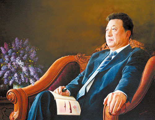 《刘建民肖像(油画)吴弘
