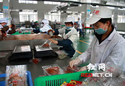 湖南武冈打造卤菜品牌帮扶返乡农民工就业（图）