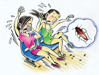 南青线公交车漫画爬到蟑螂上(附喜剧)站前漫画大腿虐杀图片