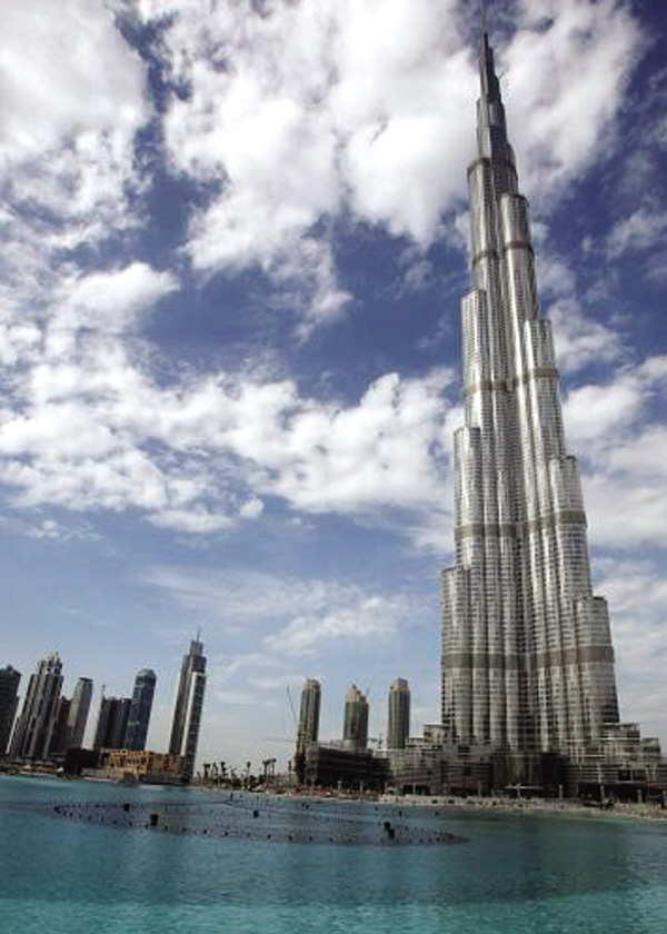世界最高建筑迪拜塔今天竣工典礼