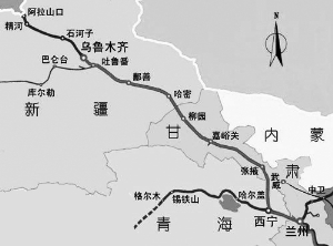 兰新铁路第二双线甘青段昨日开工 设计时速为