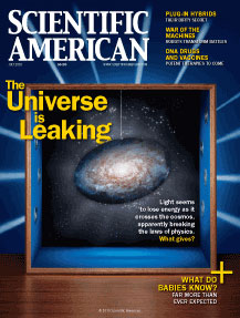 《科学美国人》:宇宙能量不守恒?