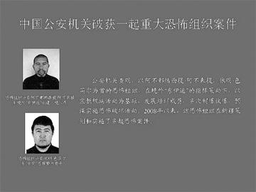 中国破获一起重大恐怖组织案件