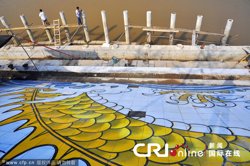河南漯河建世界最大 千米九龙壁 陶瓷壁画(高清