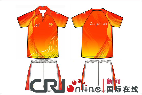 广州亚运会火炬传递系列服装正式发布(图)