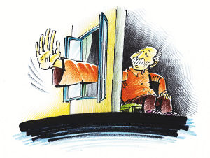 87岁老汉赖在女友家不走