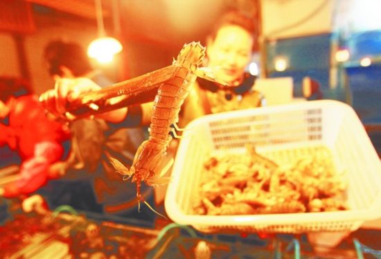 虾虎一斤50元 属青岛海鲜市场近几年来高价位