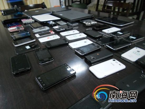 海口抓获一特大 盗窃 团伙  卡片开锁入室 行窃20