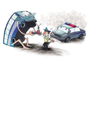 澄江8名客车司机被查出疑似毒驾 交警运政查出