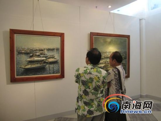 三亚举办首个本土画家油画作品展28幅作品亮相