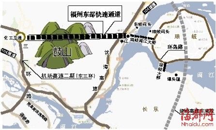 杰清/制图远洋路,化工路改造及东部快速通道方案示意图