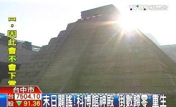 台中科学博物馆挂时钟和民众倒计时破末日谣言