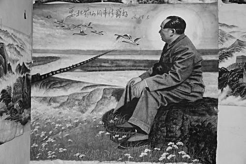 平陆一农民喜画领袖像