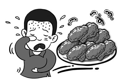 猛吃十个炸鸡翅 八龄童长青春痘