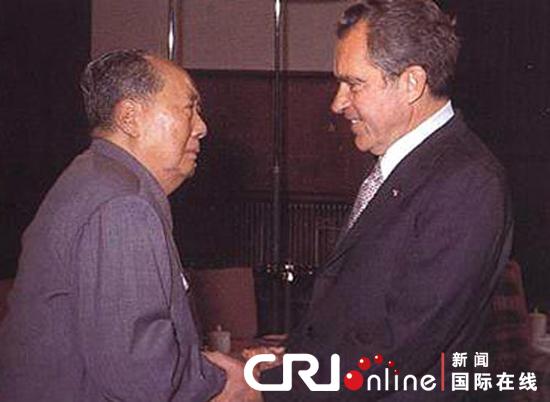 中美关系回顾图片报道:尼克松访华