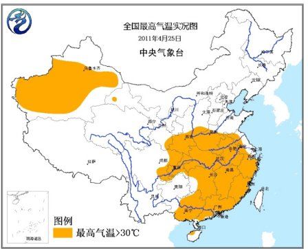 北方地区沙尘天气基本结束南方大部气温较高(图)