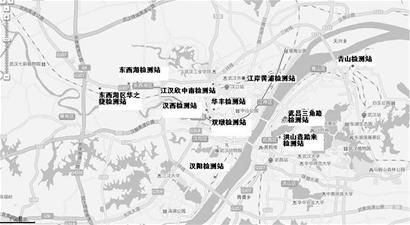 图文:武汉交警公布机动车检测站分布图