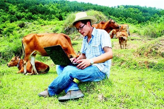 图文:大学教师不肯做扎进深山当牛倌