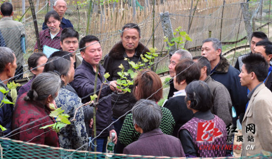 辰溪县移民培训:课堂设田间 现场答问题(组图)