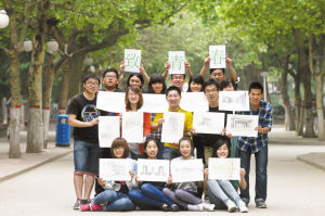 手绘校园风景图留住大学的青春记忆