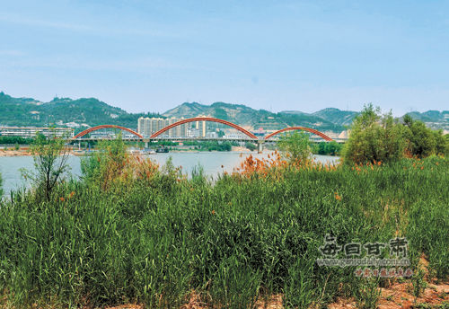 兰州市滩尖子湿地公园显雏形(图)