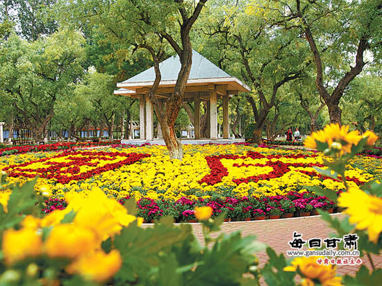 兰州植物园花团锦簇喜迎各方游客 (图)