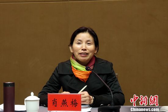 图片说明:中共罗田县委书记肖燕梅