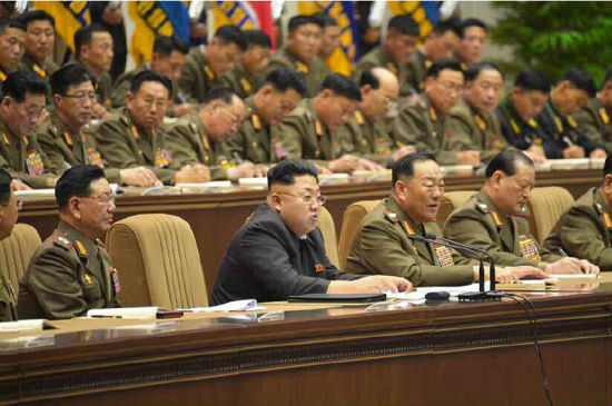 金正恩出席朝鲜大队长及大队政治指导员大会(图)