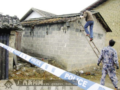 宾阳开展打击私炮行动 私炮村自拆私<em>炮房</em>(图