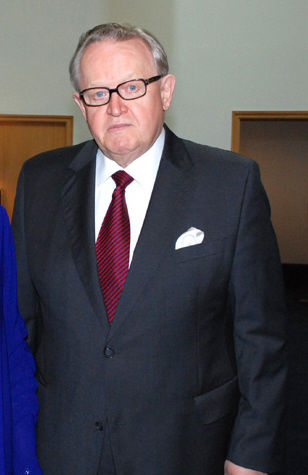 芬兰前总统阿赫蒂萨里获2008年诺贝尔和平奖