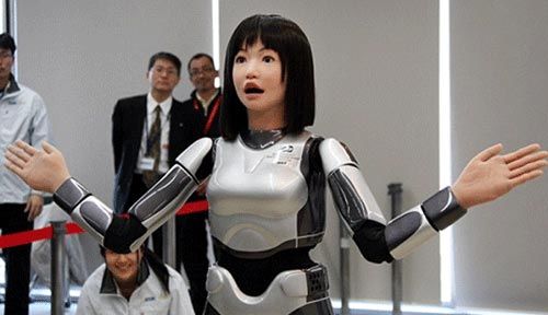 日本研制出新型 女性 机器人 会说话表情丰富
