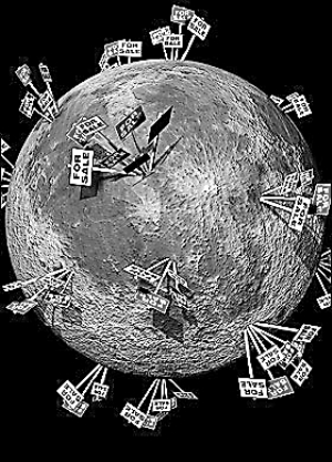英国夫妻出售月球土地年利润100万英镑(组图)